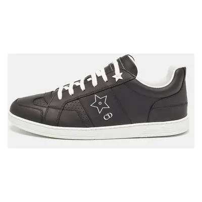 Dior Black/White Leather Ors Low Top Sneakers Size