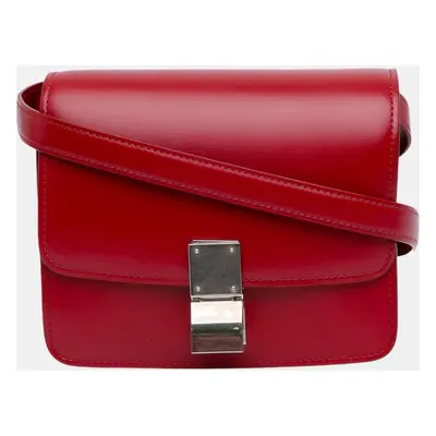 Celine Red Small Calfskin Classic Box