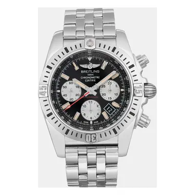 Breitling Black Stainless Steel Chronomat Airborne AB01154G/BD13-375A Automatic Men's Wristwatch