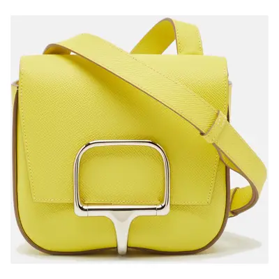 Hermès Lime Epsom Leather Della Cavalleria Mini Bag