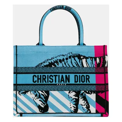 Dior Blue Medium D-Jungle Pop Book Tote