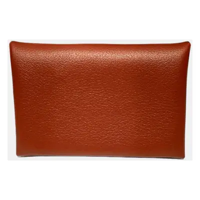 Hermes Calvi Leather Card Holder