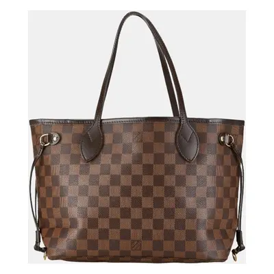 Louis Vuitton Brown Damier Ebene Canvas Neverfull PM Tote Bag