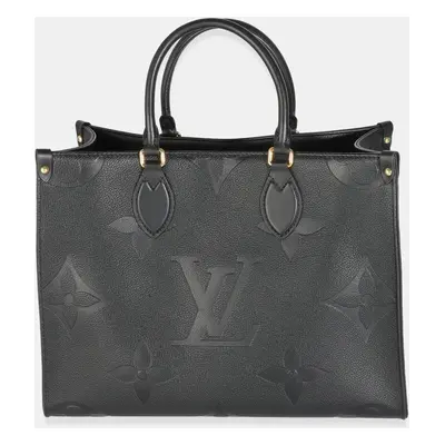 Louis Vuitton Black Monogram Empreinte Onthego MM bag