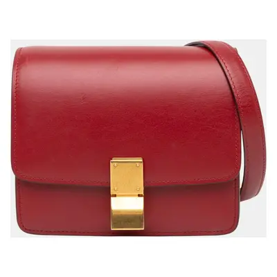 Celine Red Small Calfskin Classic Box