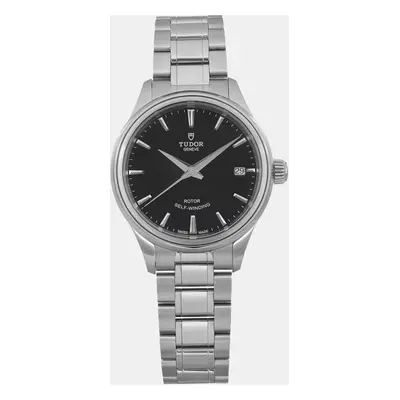 Tudor Black Stainless Steel Style Automatic Women's Wristwatch