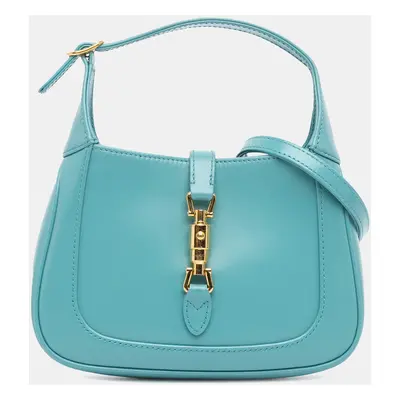 Gucci Blue Mini Jackie Leather Satchel