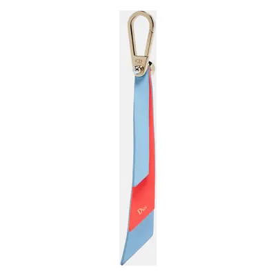 Dior Blue/Orange Leather Key Chain