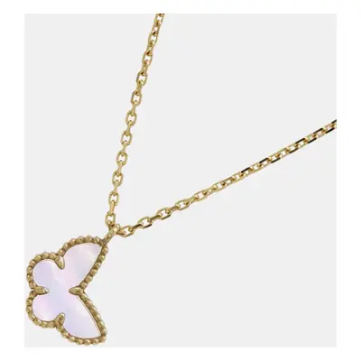 Van Cleef & Arpels Sweet Papillon 18K Yellow Gold Pendant Necklace