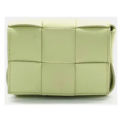 Bottega Veneta Green Leather Candy Cassette Bag