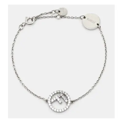 Fendi F is Fendi Crystals Silver Tone Bracelet