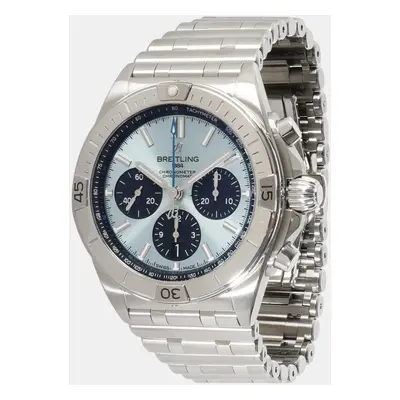 Breitling Blue Stainless Steel Chronomat Automatic Men's Wristwatch mm