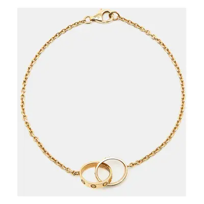 Cartier Love Interlocking Loops 18k Yellow Gold Bracelet