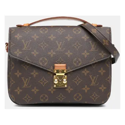 Louis Vuitton Brown Monogram Pochette Metis