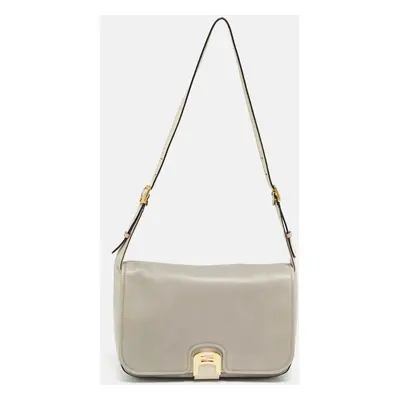 Fendi Two Tone Grey Leather Chameleon Shoulder Bag