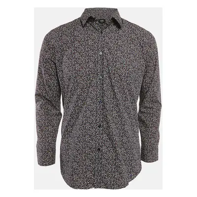 Fendi Multicolor Printed Cotton Button Front Shirt