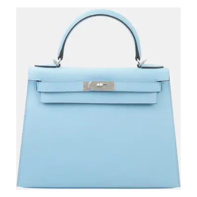 Hermes Celeste Epsom Leather Kelly Bag