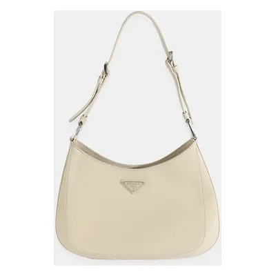 Prada Desert Beige Brushed Calfskin Cleo Shoulder Bag