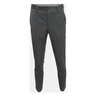 Giorgio Armani Dark Grey Wool Trousers