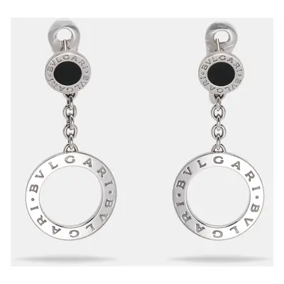 Bvlgari Bvlgari Onyx 18k White Gold Dangle Earrings