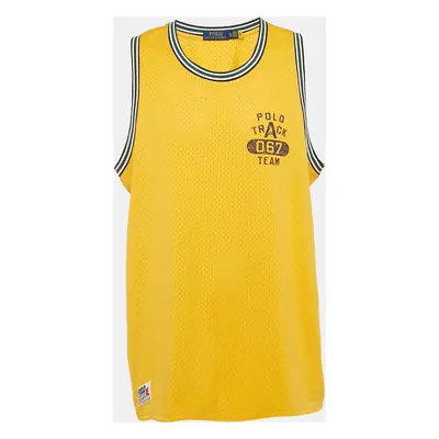 Polo Ralph Lauren Yellow Pinhole Jersey Sleeveless T-Shirt