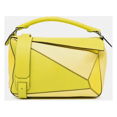 Loewe Yellow Medium Puzzle Bag