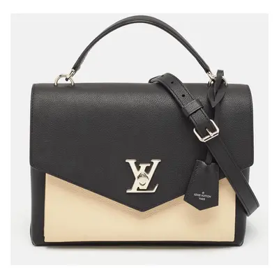 Louis Vuitton Black/Cream Leather Mylockme Bag