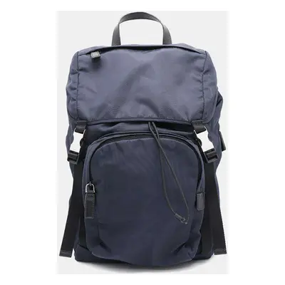 Prada Backpack Navy Nylon