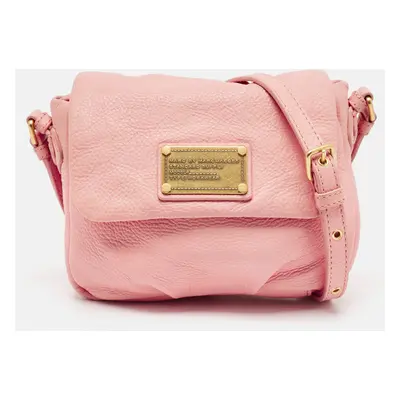 Marc by Marc Jacobs Pink Leather Classic Q Isabelle Crossbody Bag