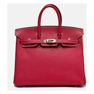 Hermes Red Epsom Leather Birkin Bag