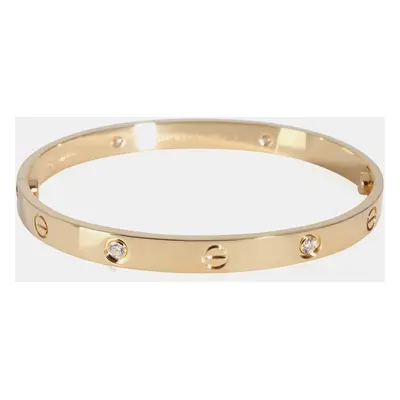 Cartier 18K Yellow Gold, Diamond Love Bracelets