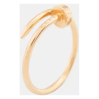 Cartier Juste Un Clou 18k Rose Gold Small Model Ring Size