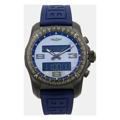 Breitling B50 Cockpit Titanium Blue Mop Dial Quartz Wristwatch