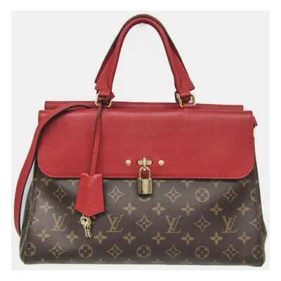 Louis Vuitton Monogram Venus Handbag Brown Cerise