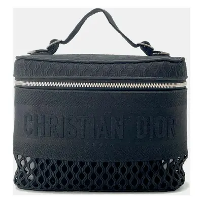 Dior travel Vanity Bag Black Canvas