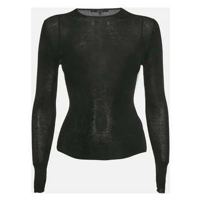 Gucci Black Modal Jersey Long Sleeve Top