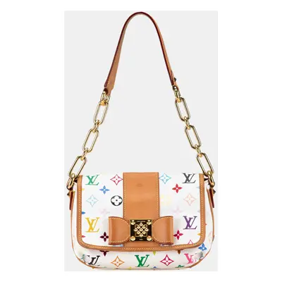 Louis Vuitton White Multicolore Canvas Monogram Multicolore Patti Bag