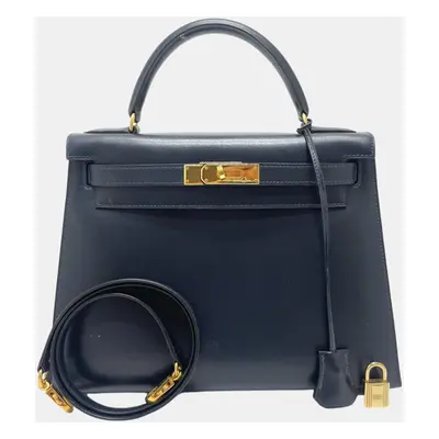 Hermes Navy Hand Bag