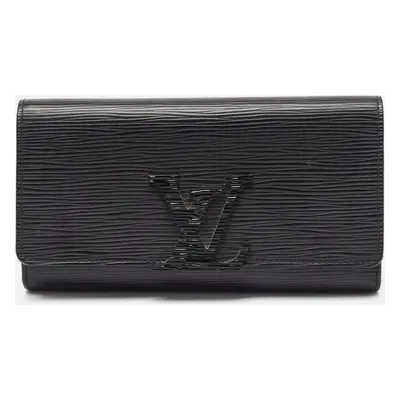 Louis Vuitton Black Epi Leather Louise Wallet