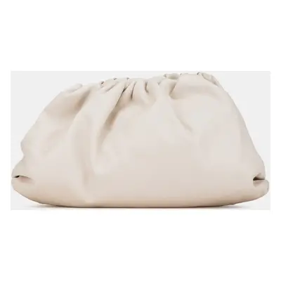 Bottega Veneta White Lambskin The Pouch