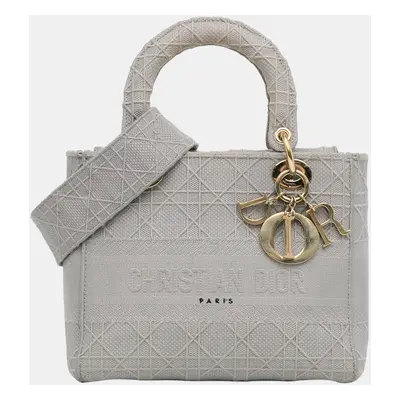 Dior Grey Medium Cannage Lady D-Lite