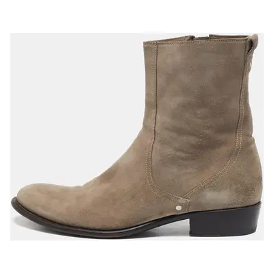 Dior Brown Suede Cowboy Ankle Boots Size