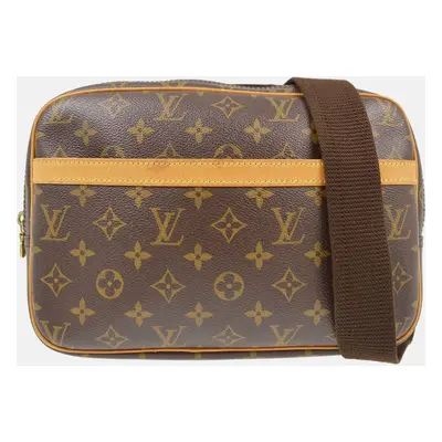 Louis Vuitton Brown Monogram Canvas Reporter PM Messenger Shoulder Bag