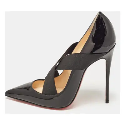 Christian Louboutin Black Patent Leather Sharpstagram Pumps Size