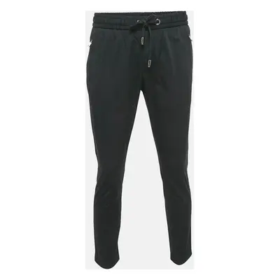 Dolce & Gabbana Black Cotton Trackpants