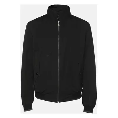 Prada Black Synthetic Zip Front Jacket