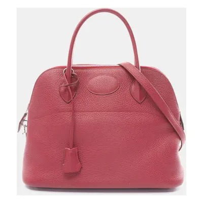 Hermes Pink Leather Bolide Handbag