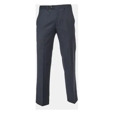 Giorgio Armani Black Wool Tailored Trousers