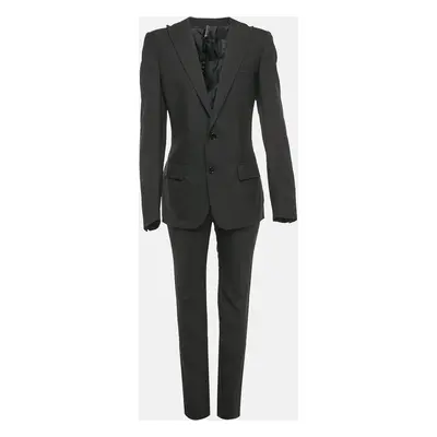 Dior Homme Black Virgin Wool Pants Suit