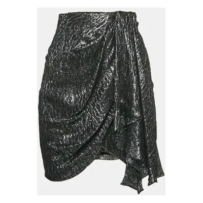 Isabel Marant Metallic Silk Blend Mini Skirt